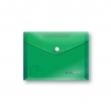 Папка-конверт пластиковая на кнопке Penmate A6 PР-235 зеленая Китай