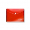 Папка-конверт пластиковая на кнопке Penmate A6 PР-235 красная Китай